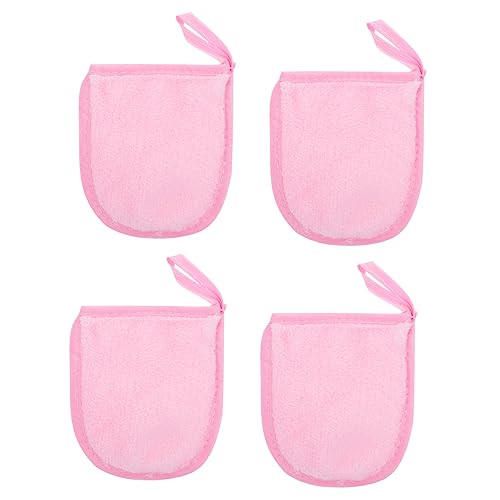 HONMEET 4stücke Gesichtsreinigungshandschuhe Make-up-entferner-schwamm Kosmetische Puderreinigungshandschuhe Waschbar Für Gesichtsreinigung von HONMEET