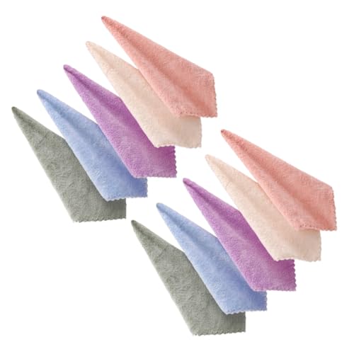HONMEET 10stücke Gesicht Make-up Entferner Tücher Mikrofaser Gesichts Reinigung Tuch Waschlappen Für Frauen Dame Mix Color Portable Travel Use Hand Washable Cloth Facial Cleansing Pads von HONMEET