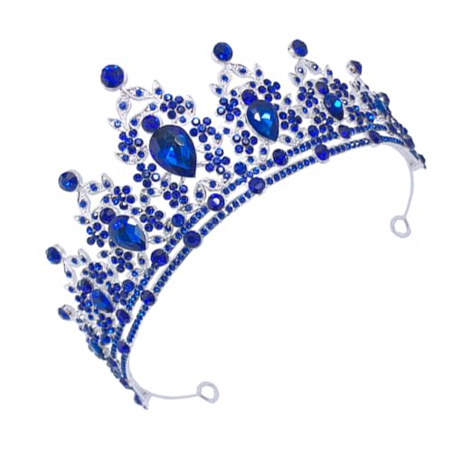HONMEET Glänzendes Strass Haarschmuck Diadem Haarreif für Bräute Hochzeiten Prinzessin Tiara Kopfschmuck Festlich Elegant für Hochzeitsfeier und Besondere Anlässe von HONMEET
