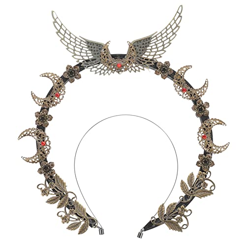 HONMEET Haarschmuck Stirnband Aus Metall Verstellbares Haarband Für Damen Dekorativer Haarreifen Für Party Und Bankette von HONMEET