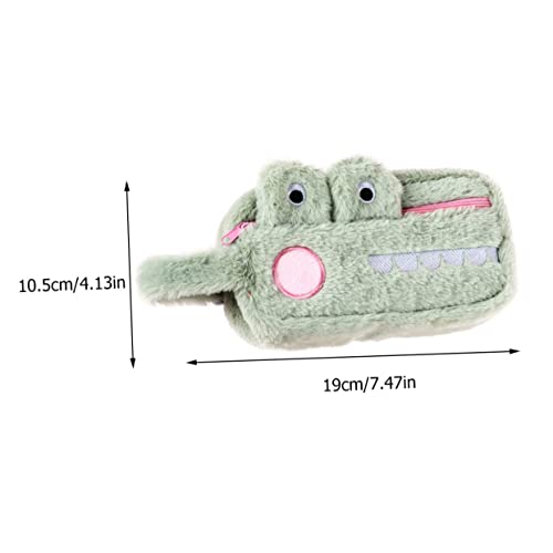 HONMEET Großes Federmäppchen Krokodil Form Plüsch Stifttasche Schüler Mäppchen Tier stifttasche Weiches Material Praktisch Stationery Container Pencil Case für Schule und Büro von HONMEET