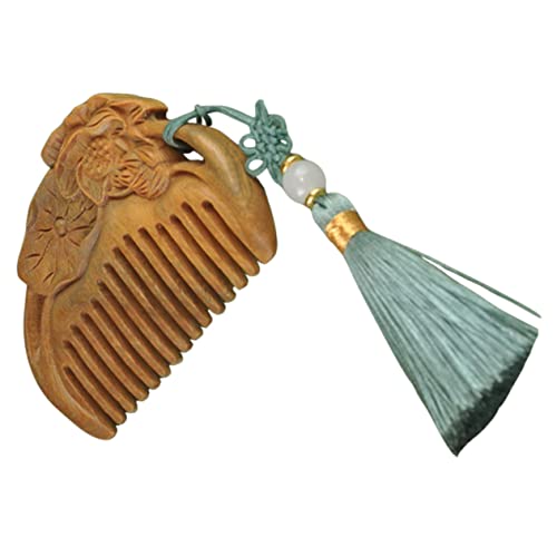 HONMEET Elegante tragbare Mini-Haarbürste Entwirrungs-Haarbürste mit Holzborsten Styling-Bürste für nasses und trockenes Haar für Frauen Männer Jungen und Mädchen von HONMEET