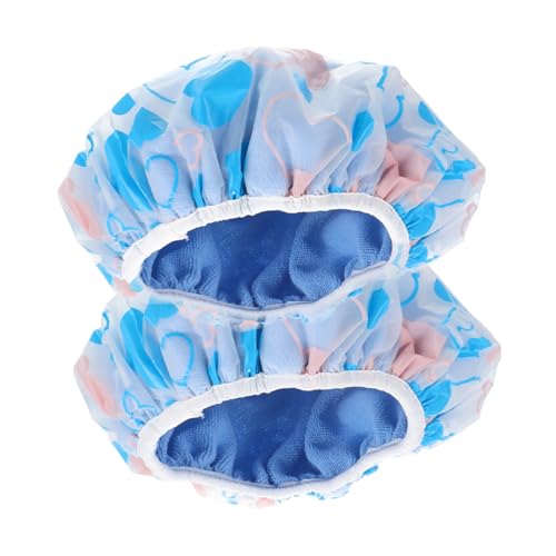 HONMEET 2stücke Haar-trockenkappe Mit Tragbare Duschhaube Multifunktionale Badekappe Für Damen Für Und Schlafhaube Schnell Trocknend Und von HONMEET