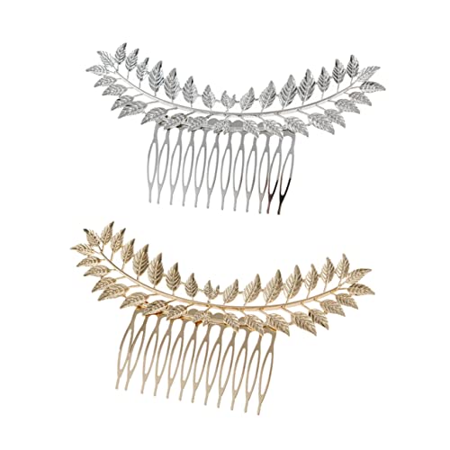 HONMEET 2 Stück Haarnadeln in Blattform Haarspangen Für Mädchen Haarschmuck Zarte Haarkämme von HONMEET
