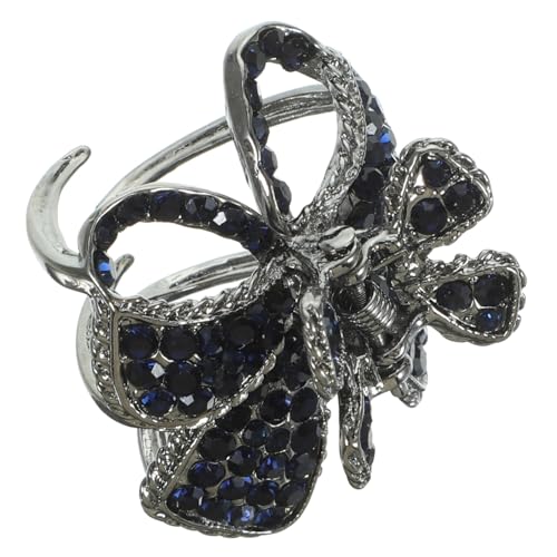 HONMEET Haarklauenclip Für Damen Pferdeschwanzhalter Mit Strass Metall Haarclip Hoher Pferdeschwanzhalter Accessoire Für Langes Haar von HONMEET