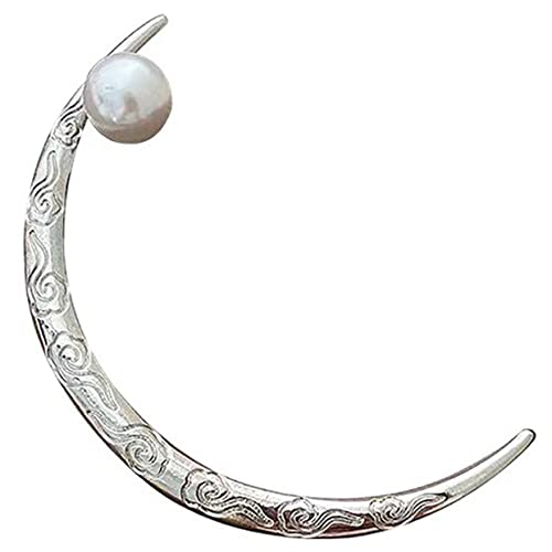 HONMEET Perlen Haarspangen Metall Mondform Haarstab Für Frauen Mädchen Haargabel Retro Haarstyling-tool von HONMEET