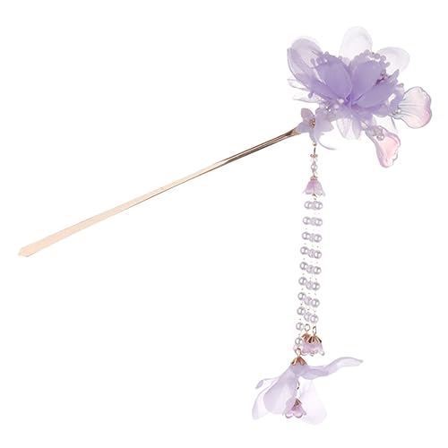 HONMEET Haarstab Mit Blume Und Quaste Haarnadel Haardutthalter Chinesisches Haar-accessoire Für Frauen von HONMEET