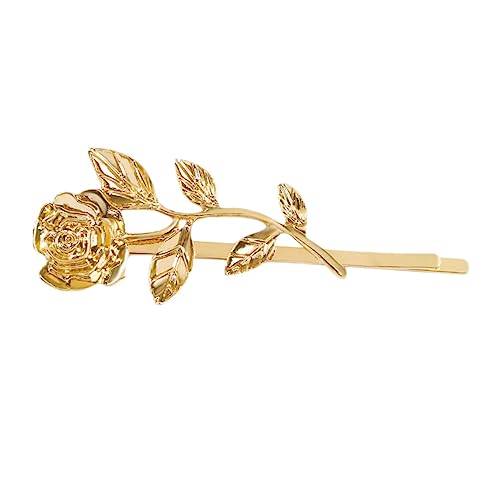 HONMEET Blume Geformt Haar Pin Haarspange Kreativer Kopfschmuck Goldener Haarschmuck Für Mädchen Mode Haar Clip Zum Tragen in Party Hochzeit von HONMEET
