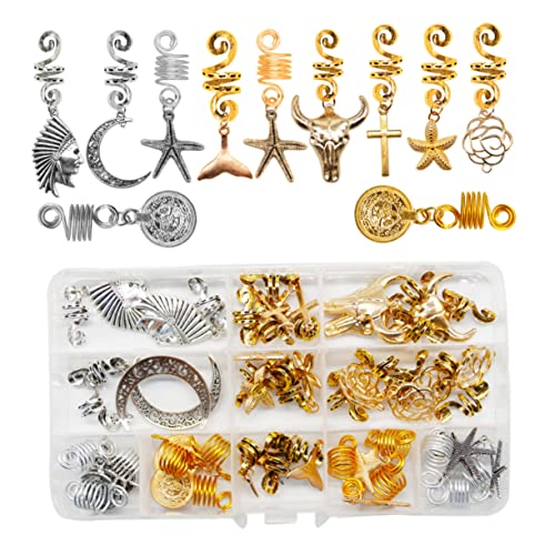 HONMEET 33stücke Teiliges Dreadlocks Zubehörset Bunte Haaraccessoires Mit Und Für Zöpfe Hochzeiten Partys Und Alltag Geeignet Für Kurzes Und Lockiges Haar von HONMEET