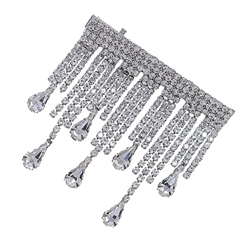 HONMEET Haarschmuck Mit Strass Und Quaste Haarspange Für Damen Leicht Und Tragbar Für Hochzeit Oder Verlobung von HONMEET