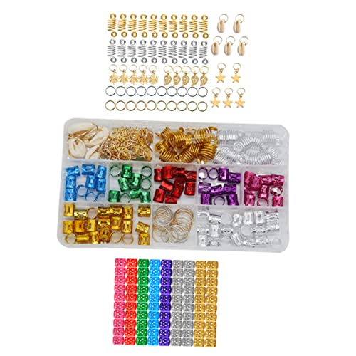 HONMEET 150 Stück Metall-haarschmuck Flechtperlen Für Zöpfe Dreadlock-ringe Haarschmuck Für Frisuren HONMEET 150 Stück Metall-haarschmuck Flechtperlen Für Zöpfe Dreadlock-ringe Haarschmuck Für Frisuren von HONMEET