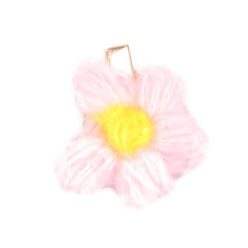 HONMEET Blumenbrosche Kleine Spitzen-clipbrosche Wollgarnmaterialien Langlebig Leicht Damen Kleidung Taschen Kopfschmuck von HONMEET
