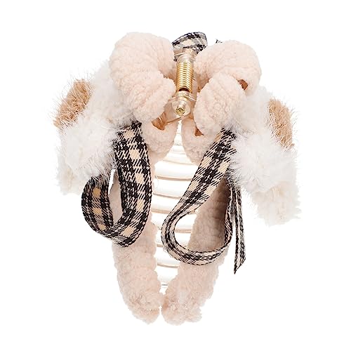 HONMEET Mädchen Plüsch Haarspange Haarklammer Aus Plüsch Friseur Haar Clip Haar Clip Kopfschmuck Zubehör Styling Accessoire von HONMEET