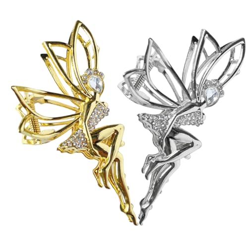HONMEET 2 Stück Strass-haarklammern Haarschmuck Für Damen Haarklammern Mit Strasssteinen Metallmaterial Dekorativ Und Langlebig von HONMEET