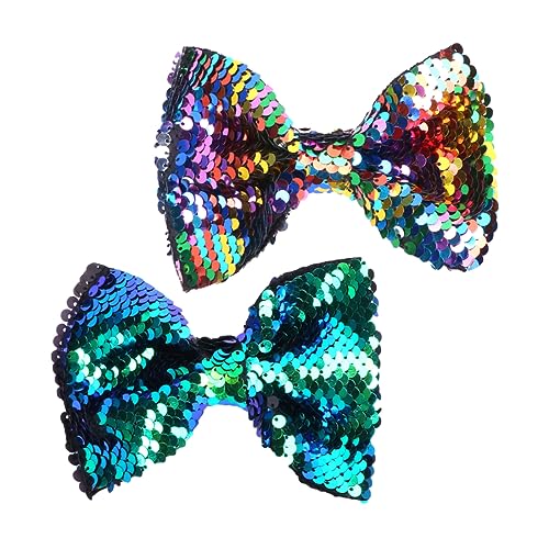 HONMEET 2stücke Schleifen Haarspangen Mit Pailletten Für Mädchen Haarnadeln Für Dickes Und Dünnes Haar Party Accessoires Und Haarzubehör von HONMEET