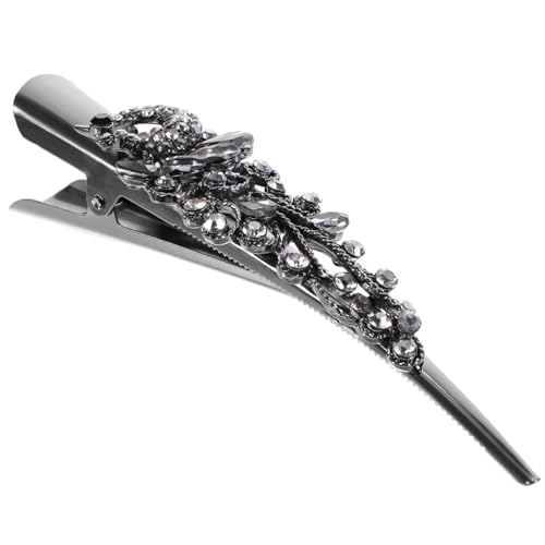 HONMEET Entenschnabel Haarspange Für Damen Vintage Haarklammer Mit Strass Stilvolle Haaraccessoires Für Mädchen Rutschfeste Und Schonende Haarclips Für Besondere Anlässe Und Tägliche von HONMEET