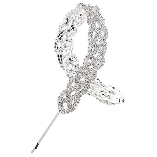 HONMEET Strass Stirnbänder Damen Haarband Clip Haarspange Kette Pferdeschwanz Haarverlängerung Metalllegierung von HONMEET