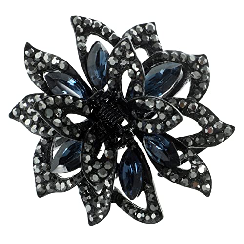 HONMEET Rhinestone Haarklammer Für Damen Blüten-design Dekorative Haarspange Geeignet Für Dünnes Und Dickes Haar Für Hochzeiten Partys Und Alltag von HONMEET