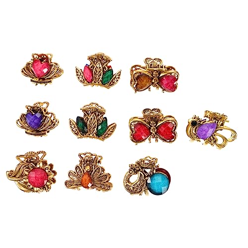 HONMEET 10stücke Retro Kleine Haar Klaue Clips Frauen Haar Klemmen Clips Für Damen von HONMEET