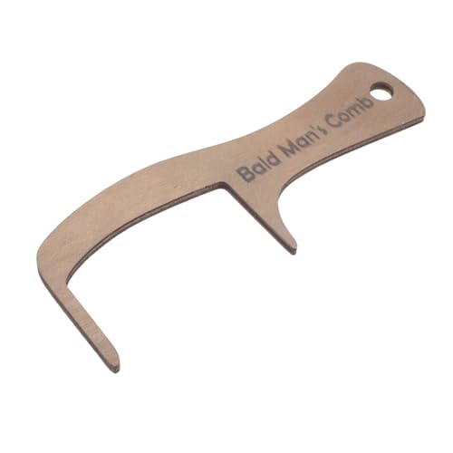 HONMEET Holzkamm Für Glatzköpfige Handgefertigter Haarkamm Aus Holz Natürlicher Kamm Für Männer Mit Glatze Oder Dünnem Haar von HONMEET
