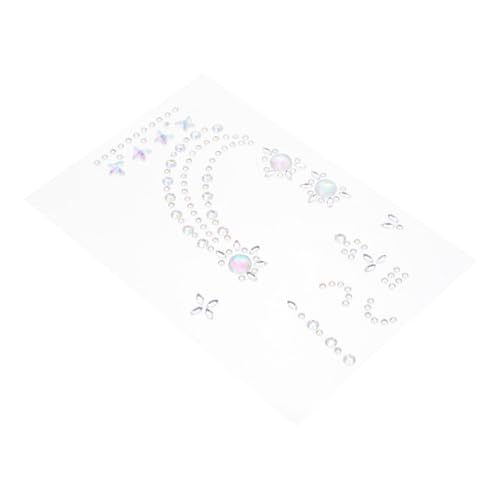 HONMEET Handstrasssteine Acryl Aufkleber Selbstklebend Glitzernde Handdekoration für Festival Halloween Party Nail Art Schmuck Sticker von HONMEET