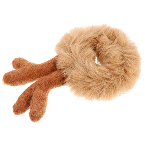 HONMEET Haargummi mit Hirschmotiv Flauschig Elastisch für Mädchen für Weihnachten mit Tierohren von HONMEET