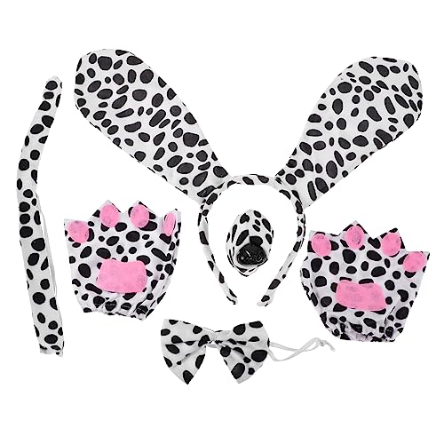 HONMEET Hundekostüm Ohren Stirnband Fliege Set Haustier-accessoires Für Jungen Und Mädchen Erwachsene von HONMEET