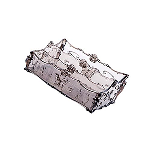 HONMEET Elegante Desktop-Aufbewahrungsbox Kosmetik-Organizer Schmuckbehälter Schwarz Tragbar und leicht zu reinigen von HONMEET