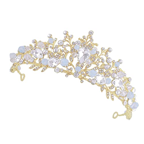 HONMEET Kopfschmuck Haarreif Für Mädchen Elegant Stirnband Haarschmuck Haube Kopfbedeckung Party Hochzeit Geburtstag Foto Requisit von HONMEET