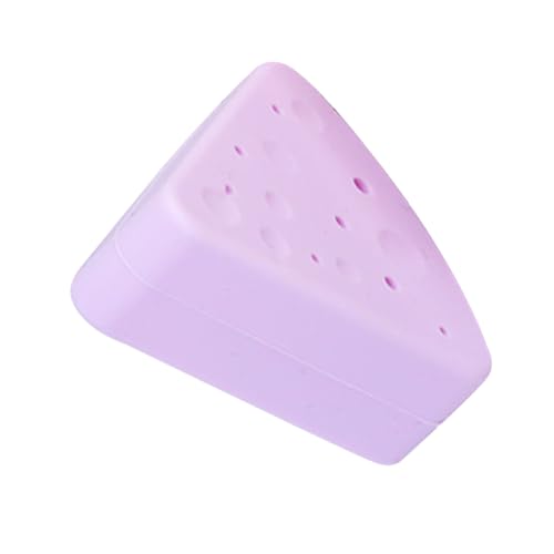 HONMEET Kleiner Dreieckiger Silikon Make up Schwammhalter mit Luftlöchern Kompakte Kosmetik Puff Aufbewahrungsbox Langlebiger Puderquaste Organizer für Reise und Zuhause von HONMEET