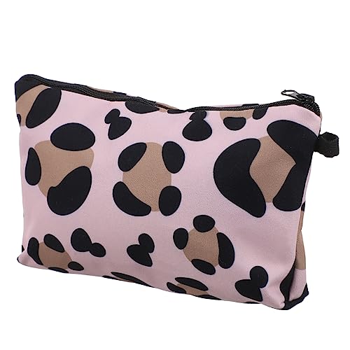 HONMEET Leopardenmuster Kosmetiktasche Für Damen Tragbare wasserdichte Make-up Und Toiletten-Tasche Für Reisen Und Aufbewahrung Leicht Und Kompakt Perfektes Für Frauen von HONMEET