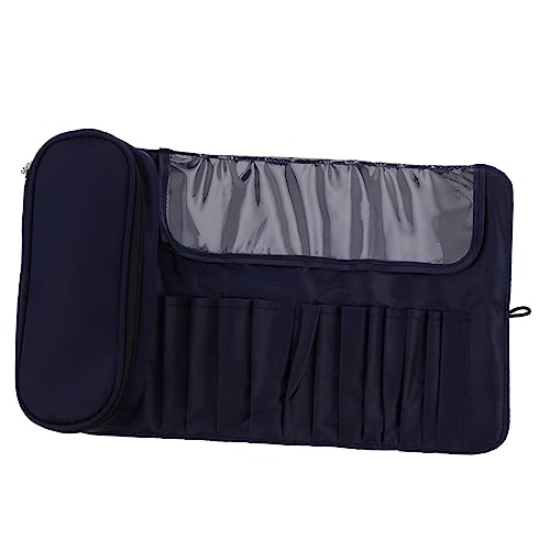 HONMEET Faltbarer Pinselbeutel Aus Stoff Kosmetiktasche Mit Reißverschluss Organizer Für Make-up-Pinsel Kosmetikbehälter Für Unterwegs von HONMEET