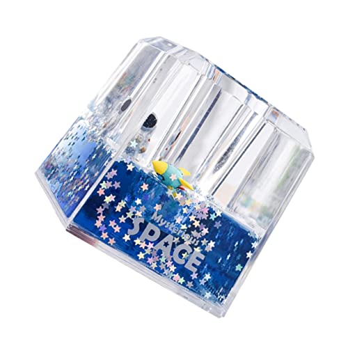 HONMEET Kreativer Astronaut Pen Holder Aus Acryl Mit Quicksand-design Praktischer Stifthalter Für Schreibtischorganisation Für Mädchen Und Frauen Vielseitig Für Stifte Make-up Und Mehr von HONMEET