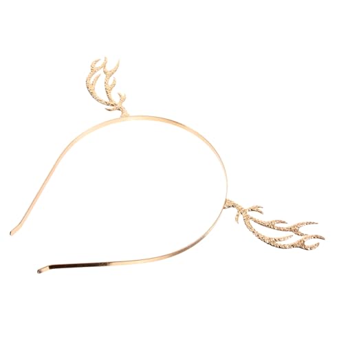 HONMEET Geweihförmiges Stirnband Aus Legierung Weihnachts-haarband Für Damen Und Mädchen Gold Leicht Und Angenehm Zu Tragen von HONMEET