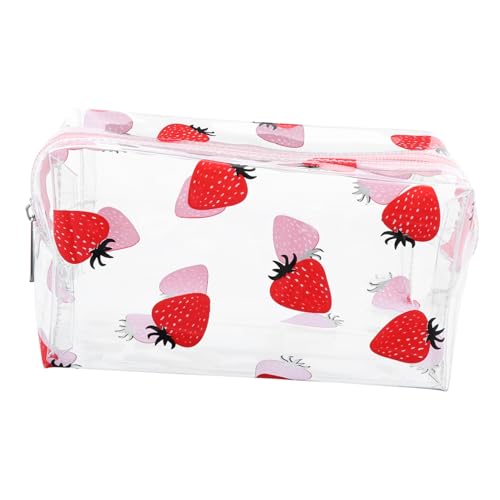 HONMEET Transparente PVC-Kosmetiktasche Kosmetik-Aufbewahrungstasche Mit Cartoon-Design Tragbarer Organizer Für Reisen Camping Und Tägliche Nutzung Leicht von HONMEET