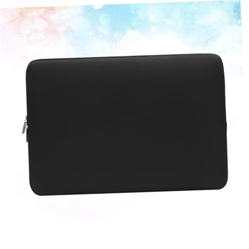 HONMEET Laptoptasche Schwarz Stoßfeste Laptop Hülle mit Weicher Innenpolsterung Kompakte Notebook Tasche Kompatibel für Macbook Tragbare Schutzhülle für Computer und Zubehör von HONMEET