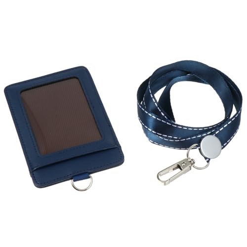 HONMEET Leder-arbeitskartenhülle Ausweishalter Mit Umhängeband Multifunktionaler Ausweishalter PVC-hülle von HONMEET