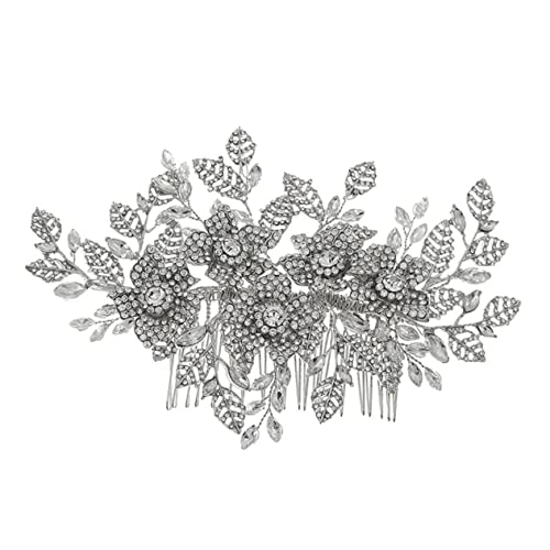 HONMEET Dekorative Haarkamm Hochzeit Blätter-strass-haarschmuck Accessoire Für Mädchen Und Frauen von HONMEET