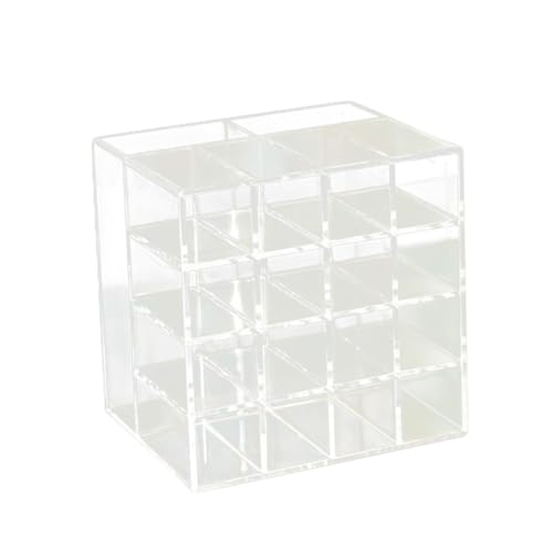 HONMEET 1stück Transparente Lippenstifthalter Mit Mehreren Kosmetik Aufbewahrungsregal Für Lippenstifte Und Make-up Pinsel Praktischer Organizer Für Schminktische von HONMEET
