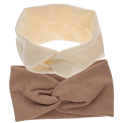 HONMEET 2stücke Verknotete Damen Stirnbänder Stoff Turban Haarband Für Yoga Workout Gesichtswaschen Atmungsaktiv Elastisch HONMEET 2stücke Verknotete Damen Stirnbänder Stoff Turban Haarband Für Yoga Workout Gesichtswaschen Atmungsaktiv Elastisch von HONMEET
