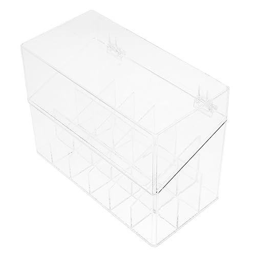 HONMEET Lipstick Organizer Transparente Aufbewahrungsbox Mit Fächern Für Lippenstifte Platzsparend Und Stylisch Für Kosmetikliebhaber Und Make-up- von HONMEET
