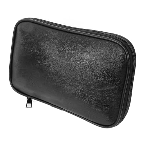 HONMEET Portable Kosmetiktasche Für Damen Pu Zipper Organizer Für Make-up Toilettenartikel Für Reisen Schule Und Alltag Multifunktionale Aufbewahrungstasche Schwarz HONMEET Portable Kosmetiktasche Für Damen Pu Zipper Organizer Für Make-up Toilettenartikel Für Reisen Schule Und Alltag Multifunktionale Aufbewahrungstasche Schwarz von HONMEET