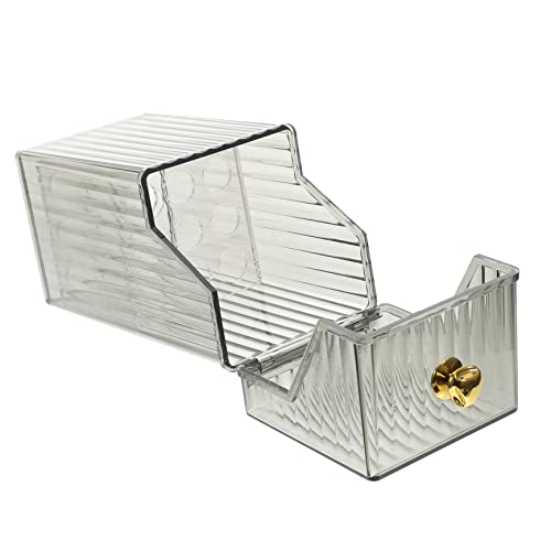 HONMEET 1stücke Kosmetik Pinselhalter Mit Deckel Transparenter Aufbewahrungsbehälter Für Schminkutensilien Praktischer Organizer Für Desktop Für Make-up Und Zubehör von HONMEET