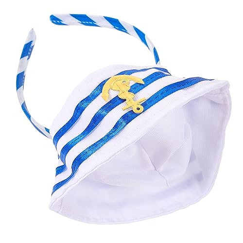 HONMEET Matrosenkopfbedeckungen Haar-accessoires Matrosenhut-stirnband Party-haarbänder Cosplay-kopfbedeckungen Haarreifen Matrosenhut-haarbänder Hut-stirnband Kopfschmuck-requisiten von HONMEET