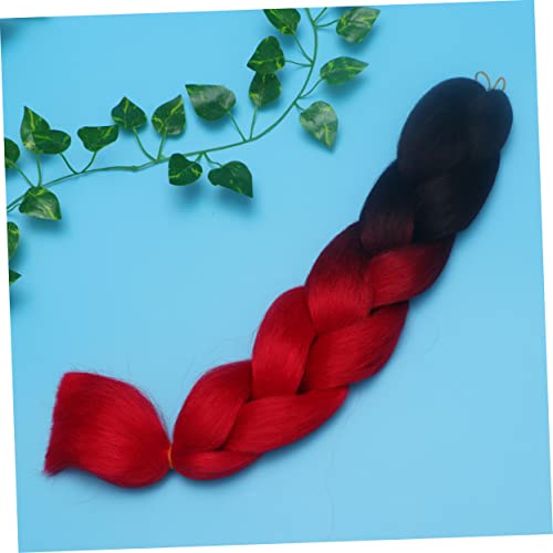 HONMEET 3stücke Teiliges Geflochtener Haarverlängerungen Farbverlauf Für Pferdeschwanz Hochwertige Synthetische Zopf-extensions Für Damen Für Jeden Anlass von HONMEET