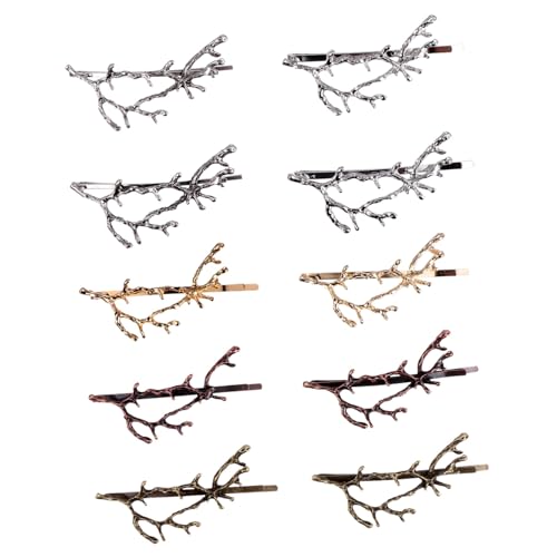 HONMEET 10stücke Pack Zweige Geweih Haarnadeln Kreative Kopfschmuck Haar Zubehör Für Partys Hochwertige Haarspangen Mit Schmuckschnitt Für Mädchen Und Frauen von HONMEET