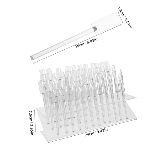 HONMEET Nail Polish Display Rack Z Förmig Kompakt Tragbar Gel Polish Organizer Für Und Zuhause Farbkarte Tester Platzsparend Robust von HONMEET