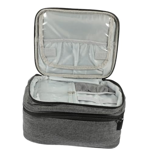 HONMEET Nail Polish Organizer Tragetasche Doppelter Schicht Nagellack Koffer Mit Fächern Und Langlebig Für Reisen Und Täglichen Gebrauch von HONMEET