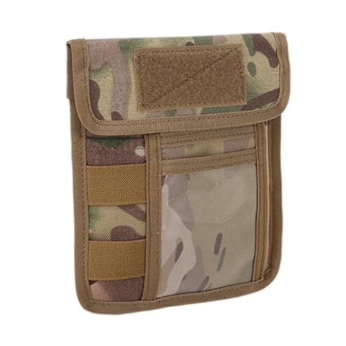 HONMEET Outdoor Kartenetui mit Camouflage Design Multifunktionale Umhängetasche für Handy Ausweis und Geldbörse Leichtes Strapazierfähiges Material Geeignet für Wandern Camping und Alltag von HONMEET