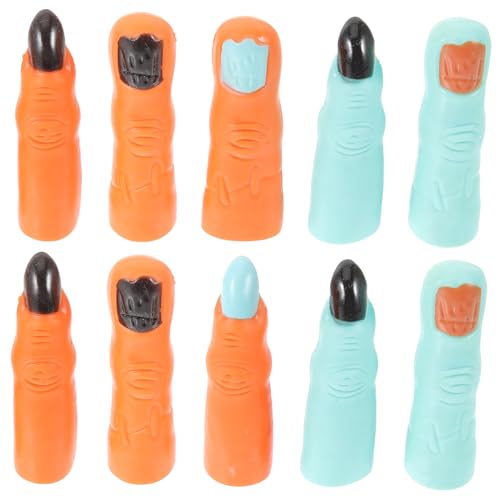 HONMEET 10stücke Halloween Finger Fake Fingers Für Kostüm Und Streiche Gruselige Party Requisiten Für Halloween Feierlichkeiten von HONMEET